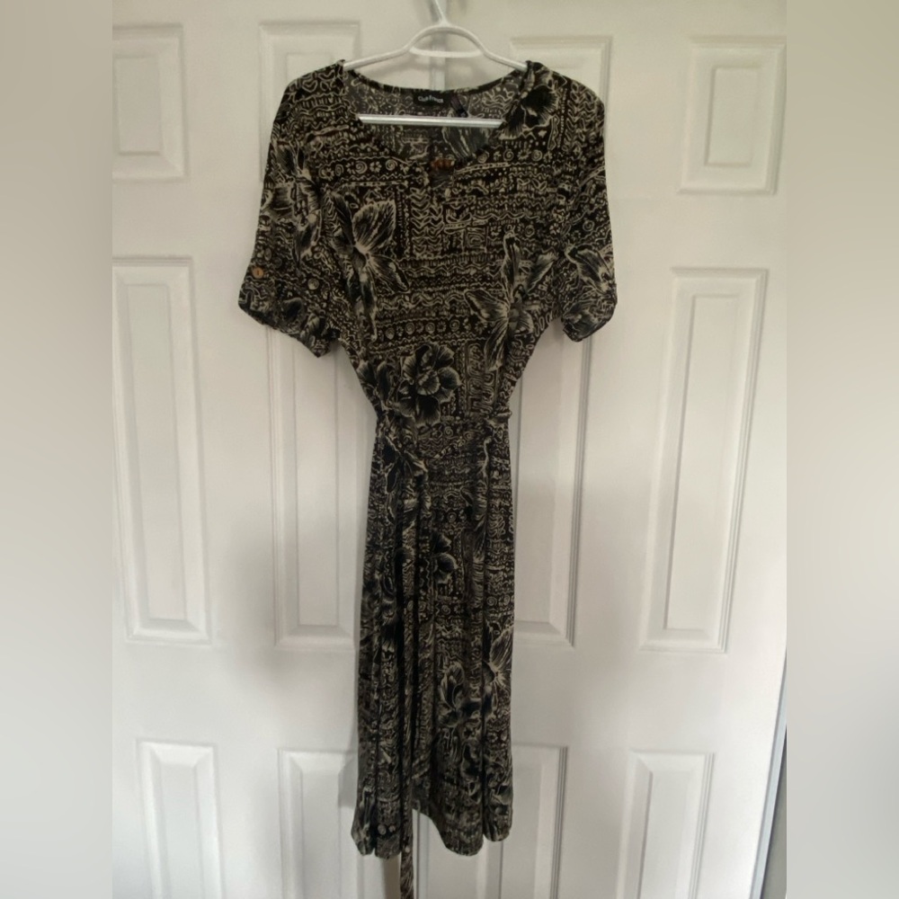 Black and cream Maxi dress